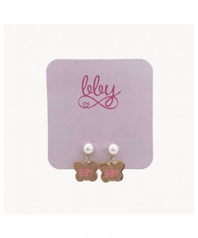 Piper Rockelle BBY Pearl & Butterfly Earrings $23.67 Accessories