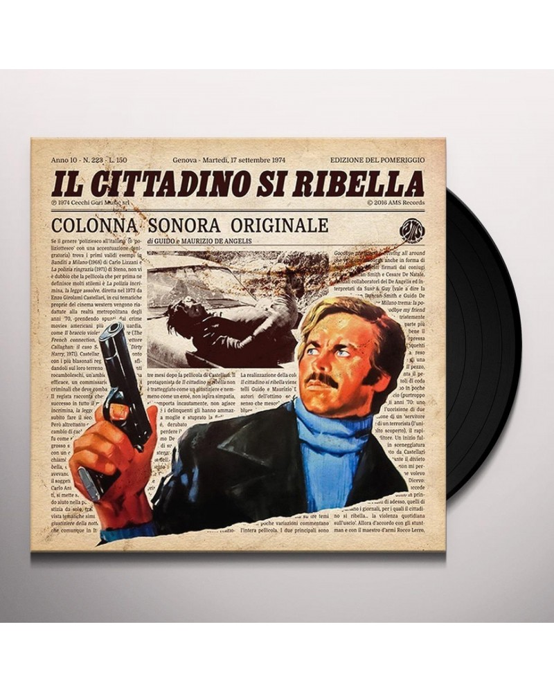 Guido & Maurizio De Angelis IL CITTADINO SI RIBELLA / Original Soundtrack Vinyl Record $4.50 Vinyl