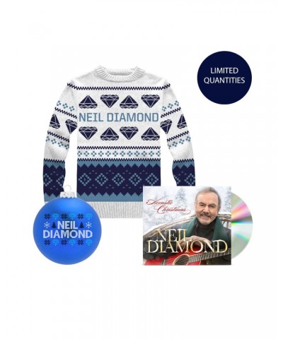 Neil Diamond Acoustic Christmas CD + Holiday Knit Sweater + Holiday Ornament $7.41 CD