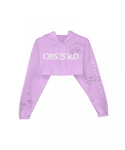 Mariah Carey Obsessed Crop Hoodie - Lilac $9.24 Sweatshirts