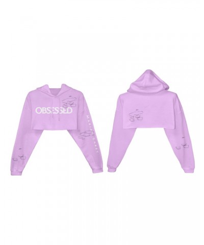 Mariah Carey Obsessed Crop Hoodie - Lilac $9.24 Sweatshirts